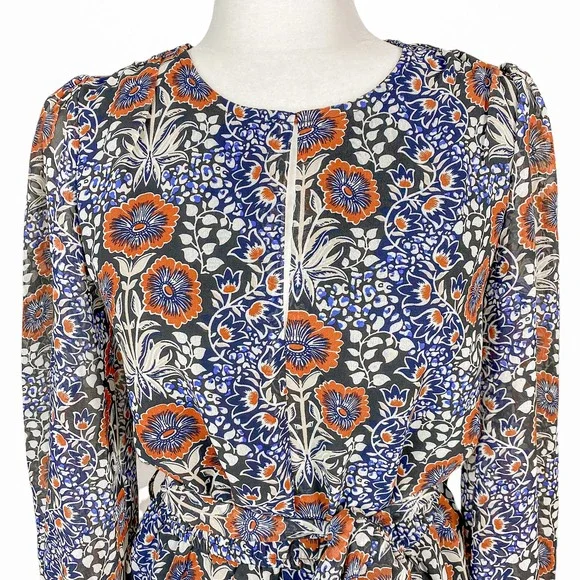 Walter Baker Dress Melissa Navy Pansy Size Small - Picture 8 of 13